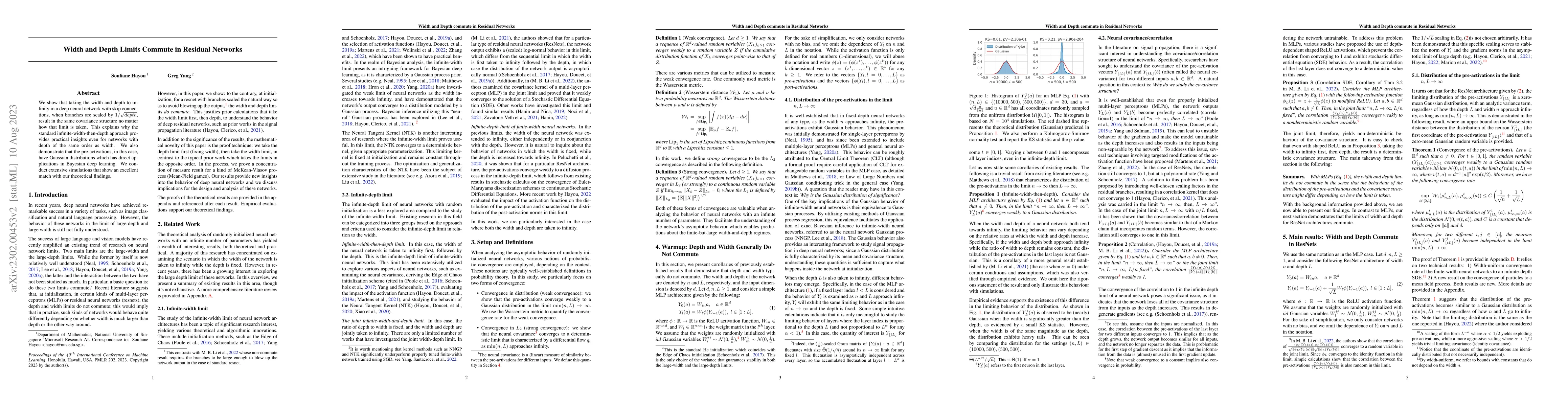 Thumbnail for Width and Depth Limits Commute in Residual Networks