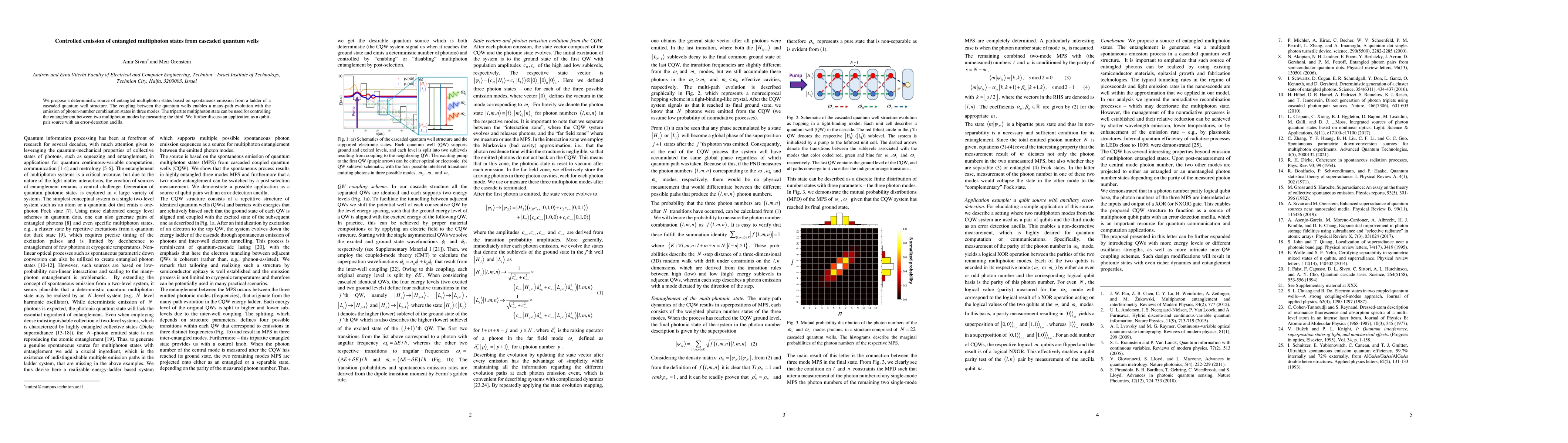 Thumbnail for Controlled emission of entangled multiphoton states from cascaded
  quantum wells