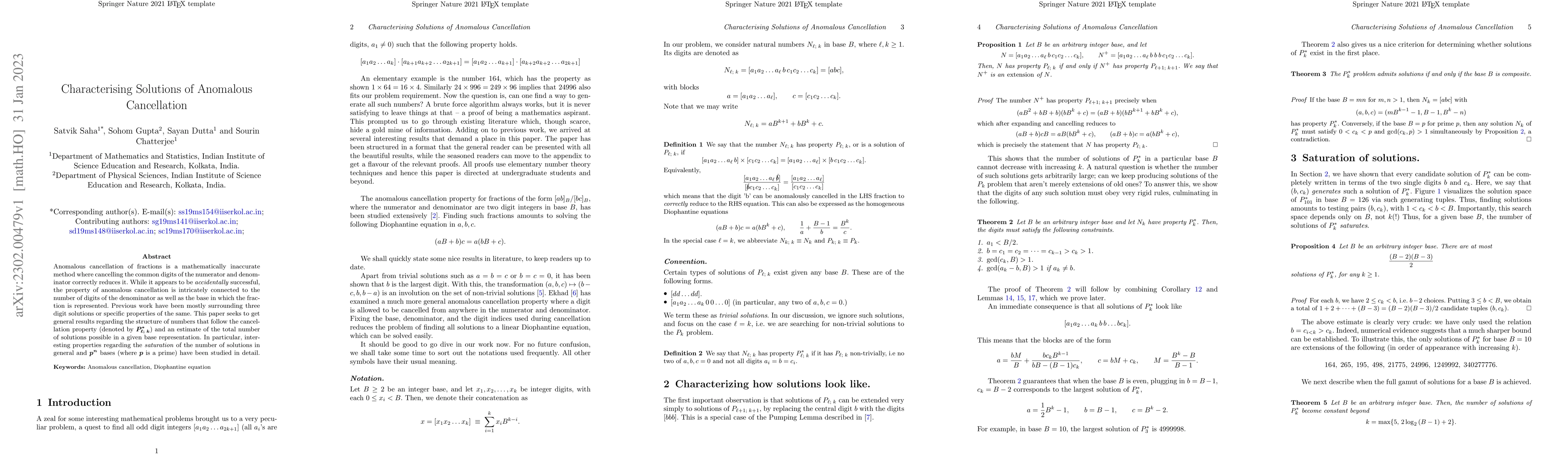 Thumbnail for Characterising Solutions of Anomalous Cancellation
