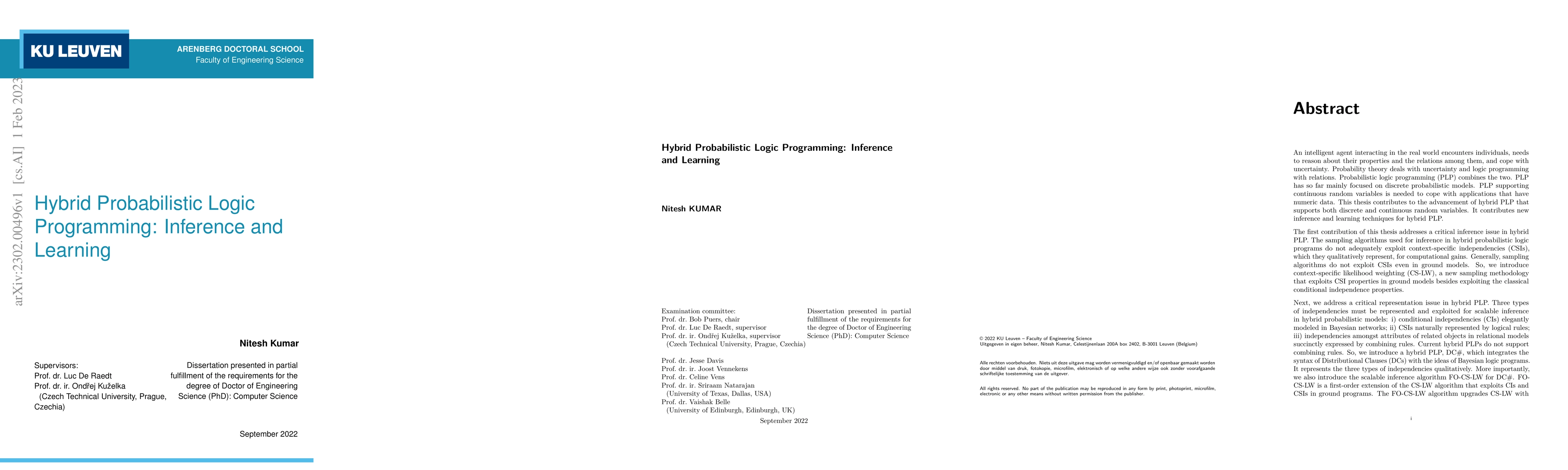 Thumbnail for Hybrid Probabilistic Logic Programming: Inference and Learning