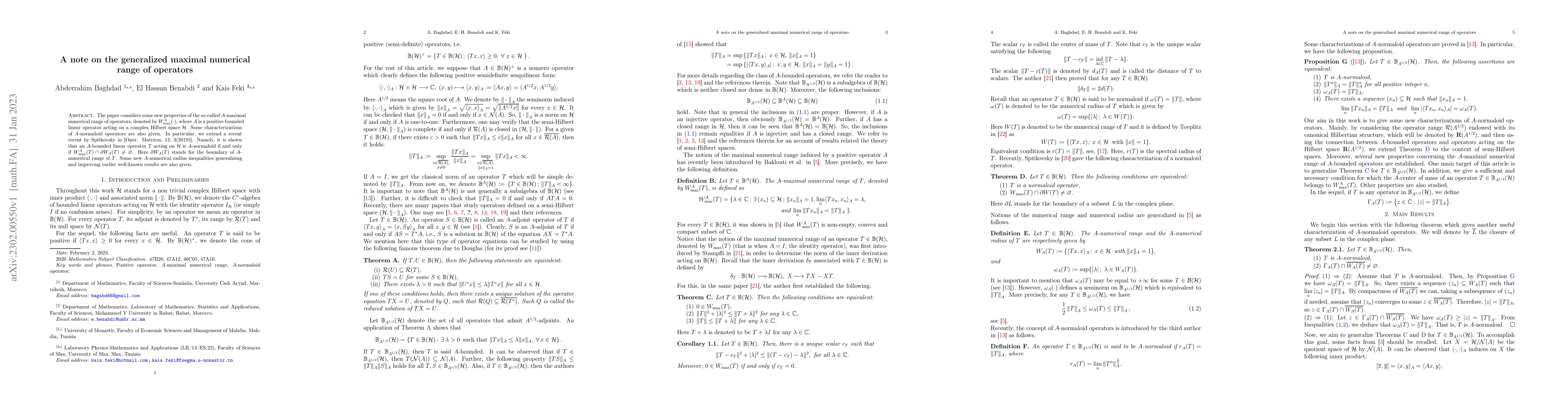 Thumbnail for A note on the generalized maximal numerical range of operators