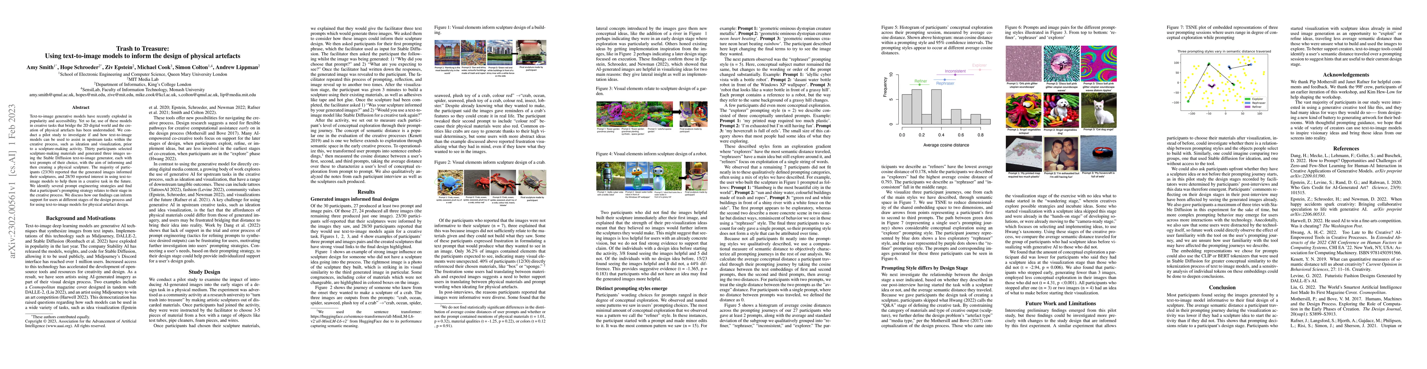 Thumbnail for Trash to Treasure: Using text-to-image models to inform the design of
  physical artefacts