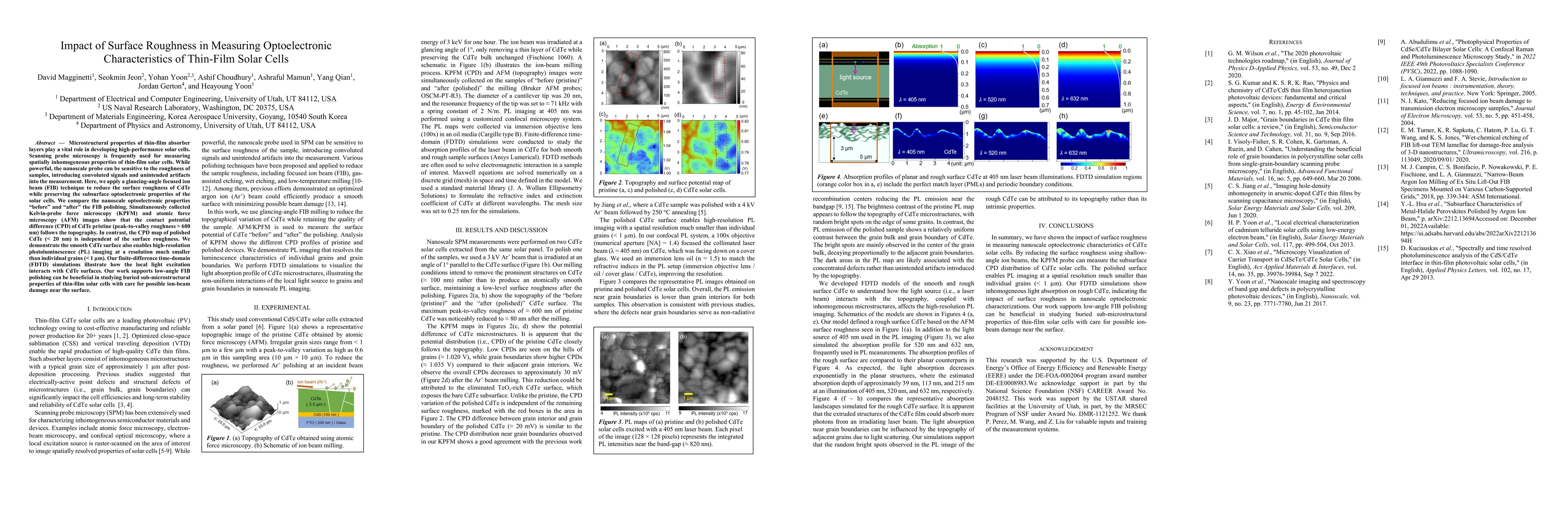 Thumbnail for Impact of Surface Roughness in Measuring Optoelectronic Characteristics
  of Thin-Film Solar Cells
