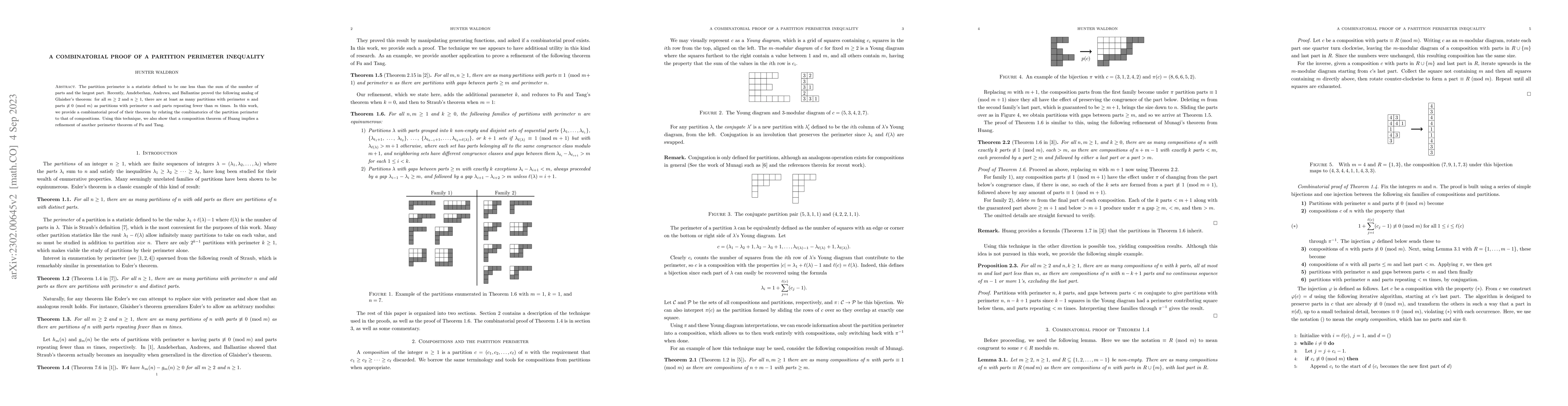 Thumbnail for A combinatorial proof of a partition perimeter inequality