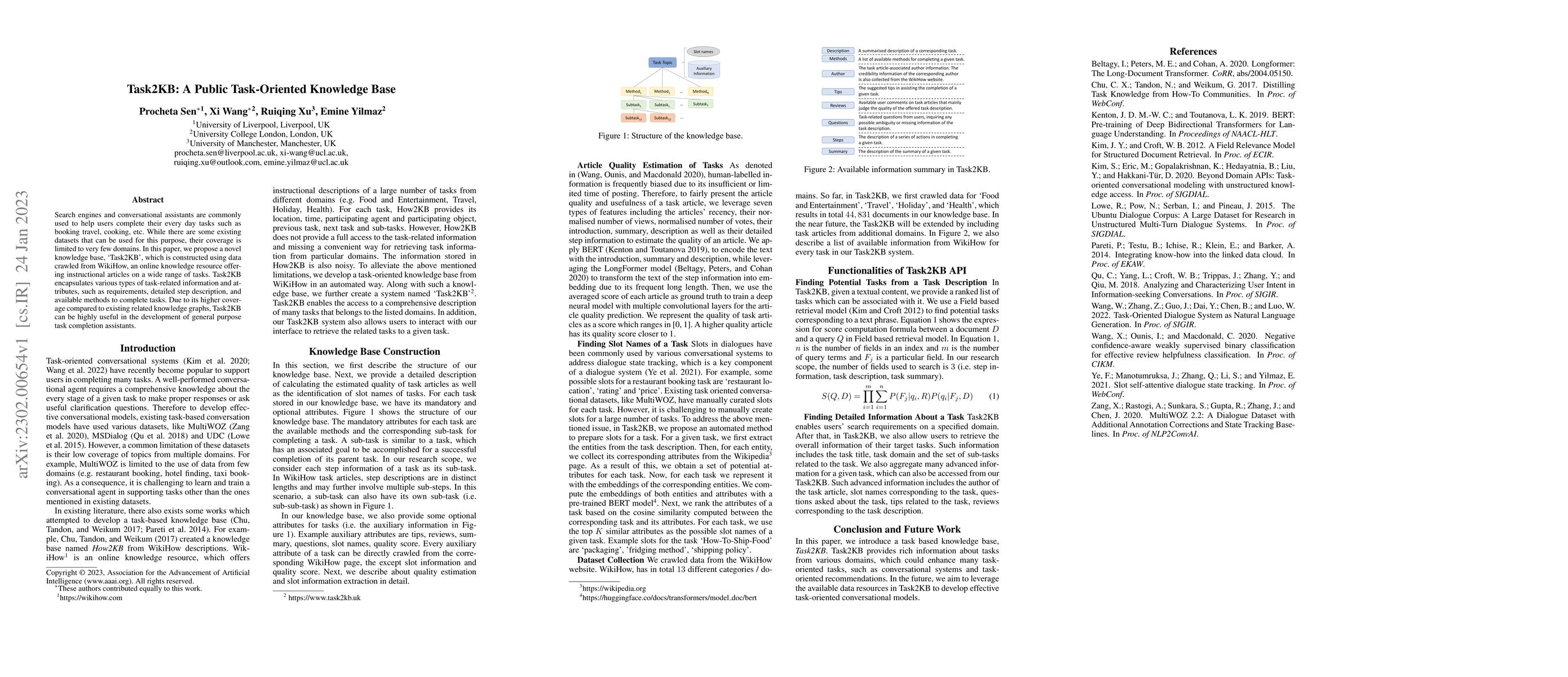 Thumbnail for Task2KB: A Public Task-Oriented Knowledge Base