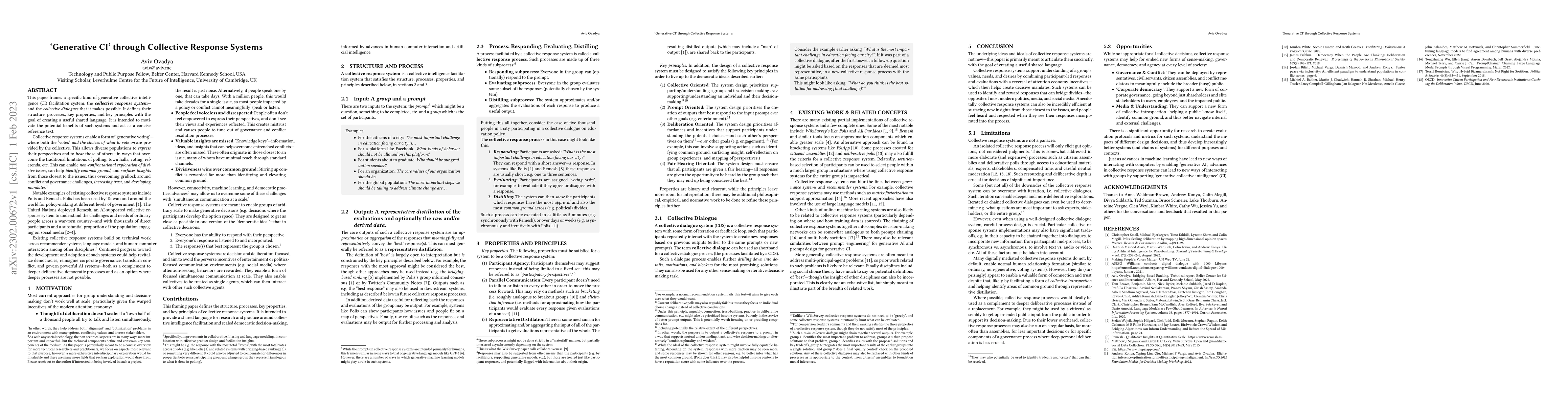 Thumbnail for 'Generative CI' through Collective Response Systems