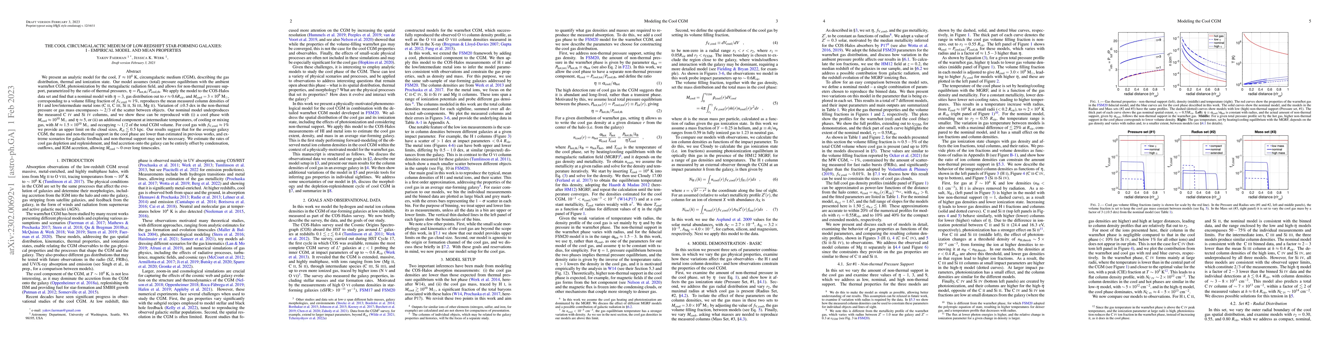 Thumbnail for The cool circumgalactic medium of low-redshift star-forming galaxies: I
  -- Empirical model and mean properties