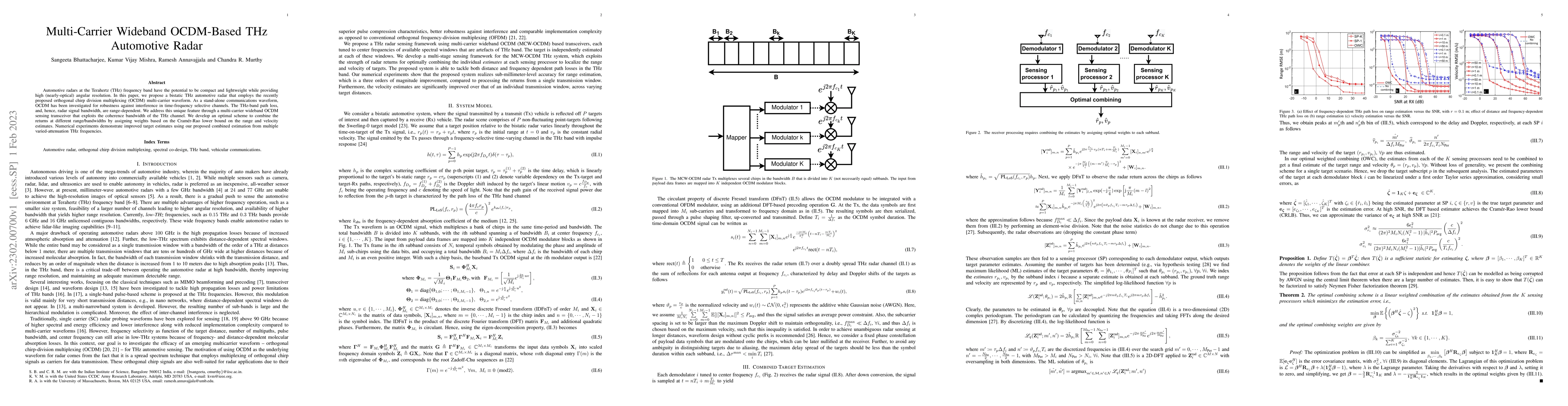 Thumbnail for Multi-Carrier Wideband OCDM-Based THz Automotive Radar