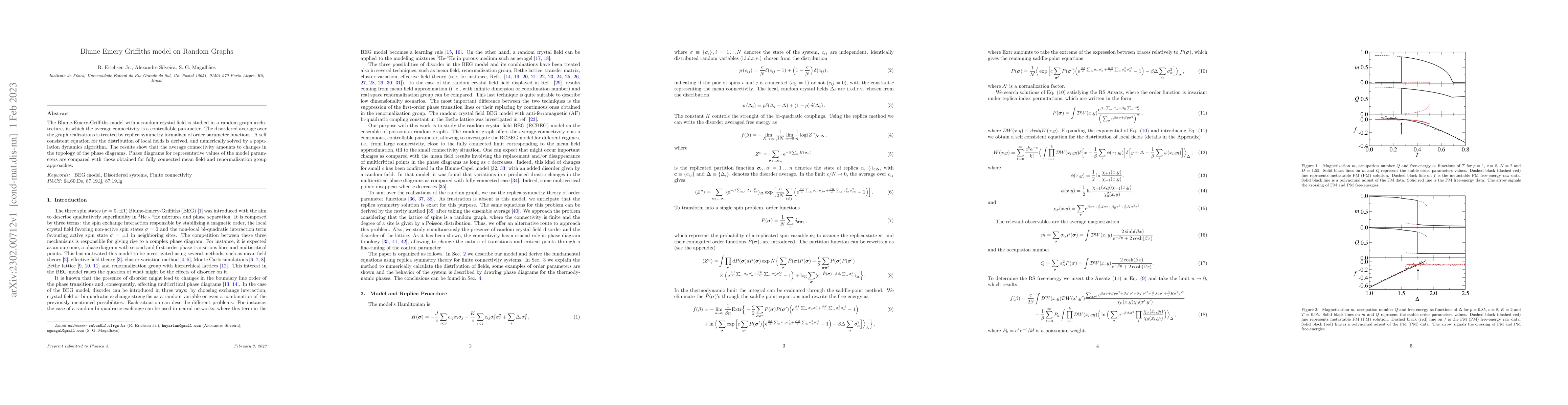 Thumbnail for Blume-Emery-Griffiths model on Random Graphs