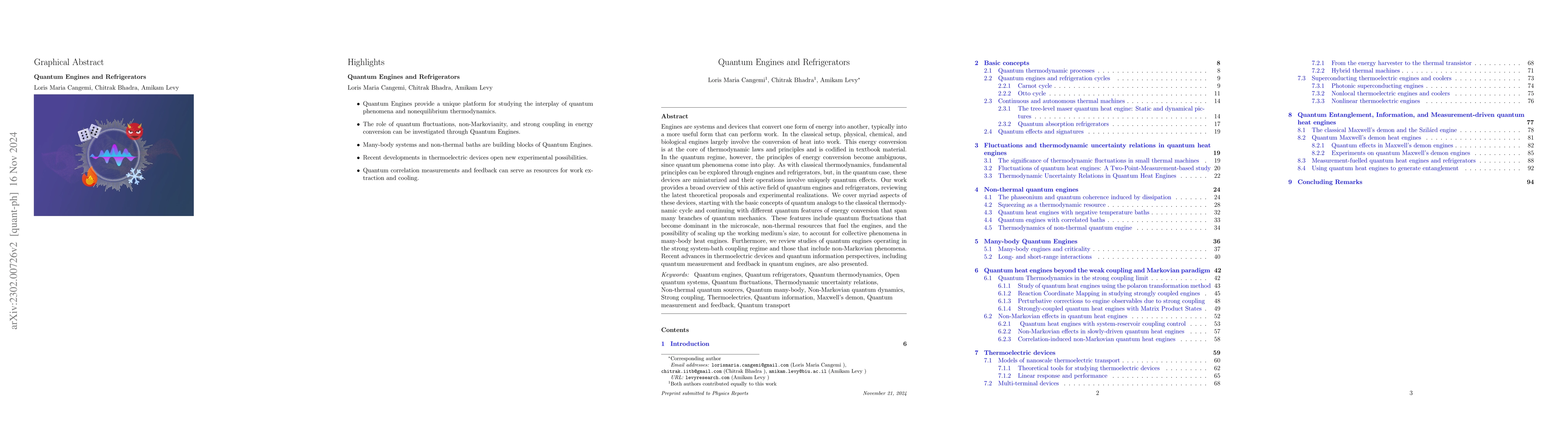 Thumbnail for Quantum Engines and Refrigerators