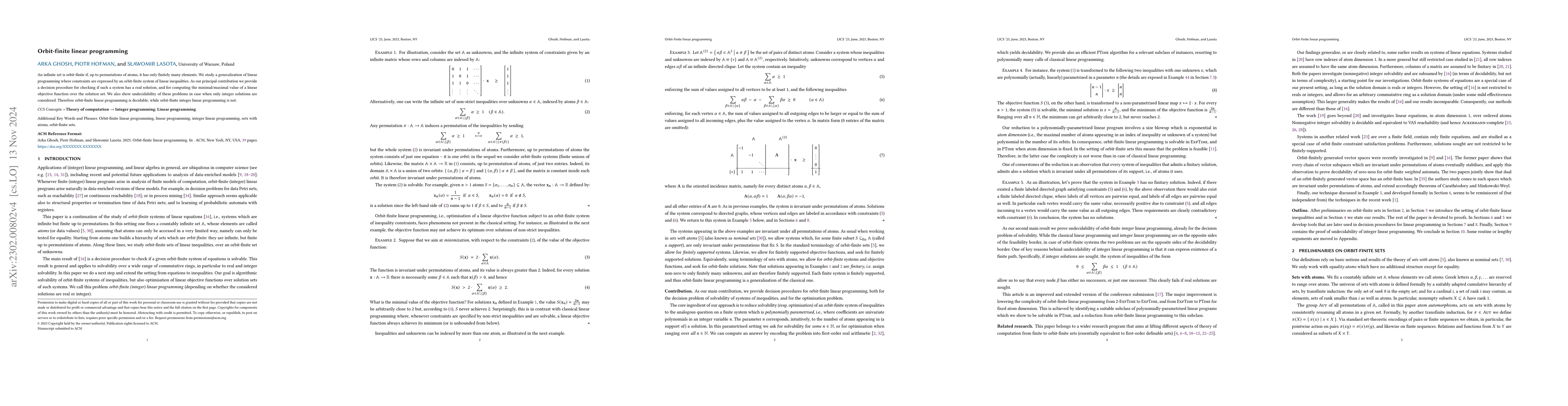 Thumbnail for Orbit-finite linear programming