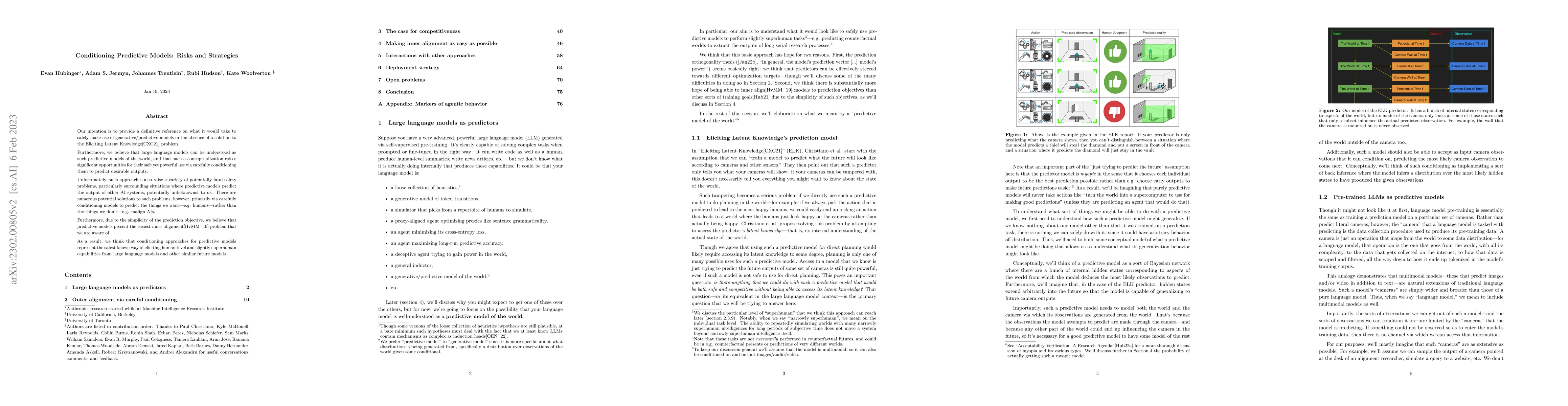 Thumbnail for Conditioning Predictive Models: Risks and Strategies