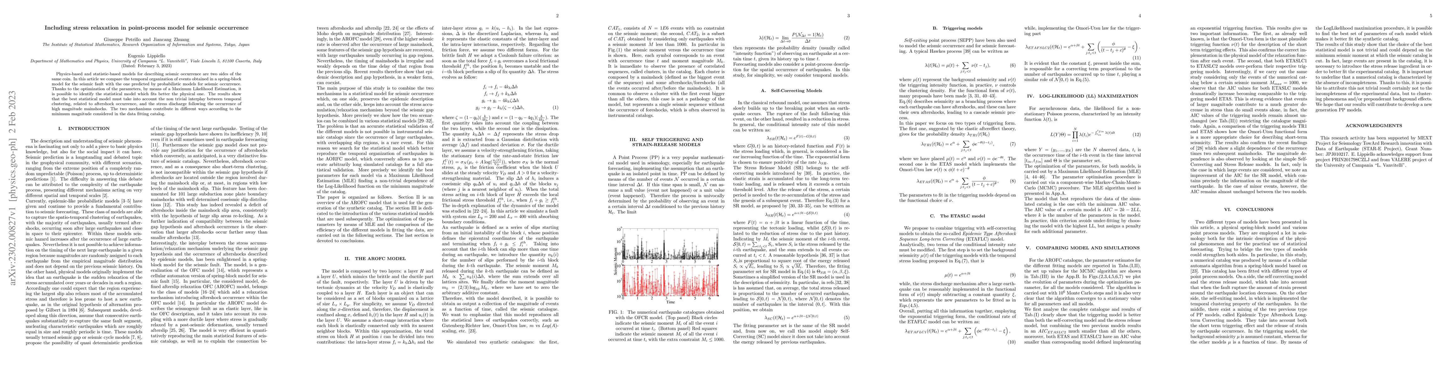 Thumbnail for Including stress relaxation in point-process model for seismic
  occurrence