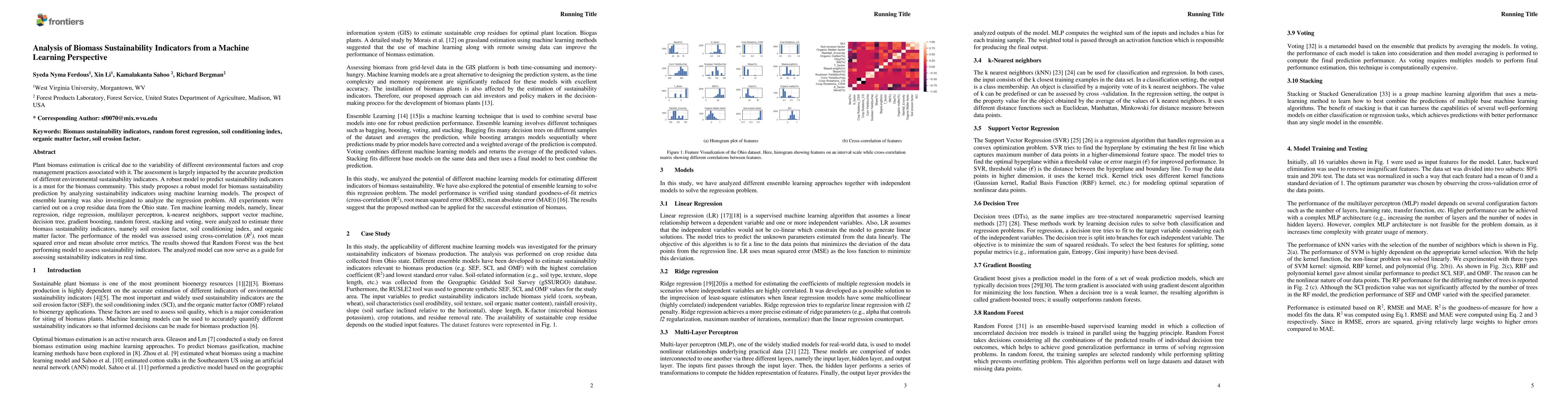 Thumbnail for Analysis of Biomass Sustainability Indicators from a Machine Learning
  Perspective