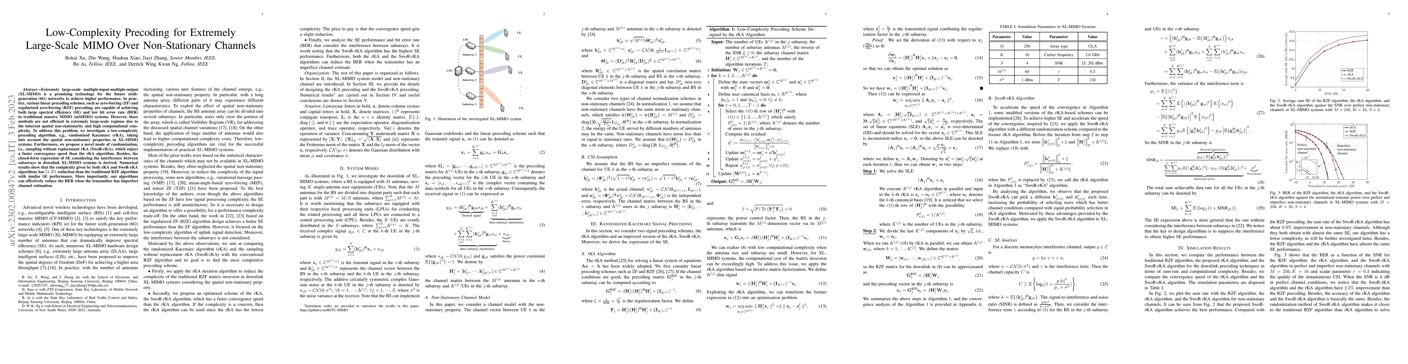 Thumbnail for Low-Complexity Precoding for Extremely Large-Scale MIMO Over
  Non-Stationary Channels