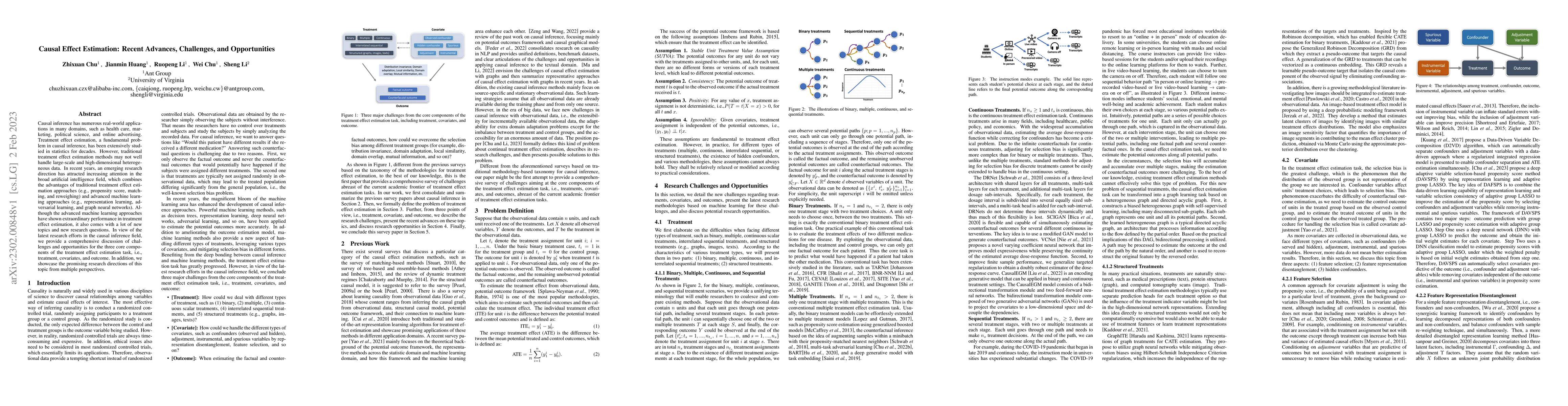 Thumbnail for Causal Effect Estimation: Recent Advances, Challenges, and Opportunities