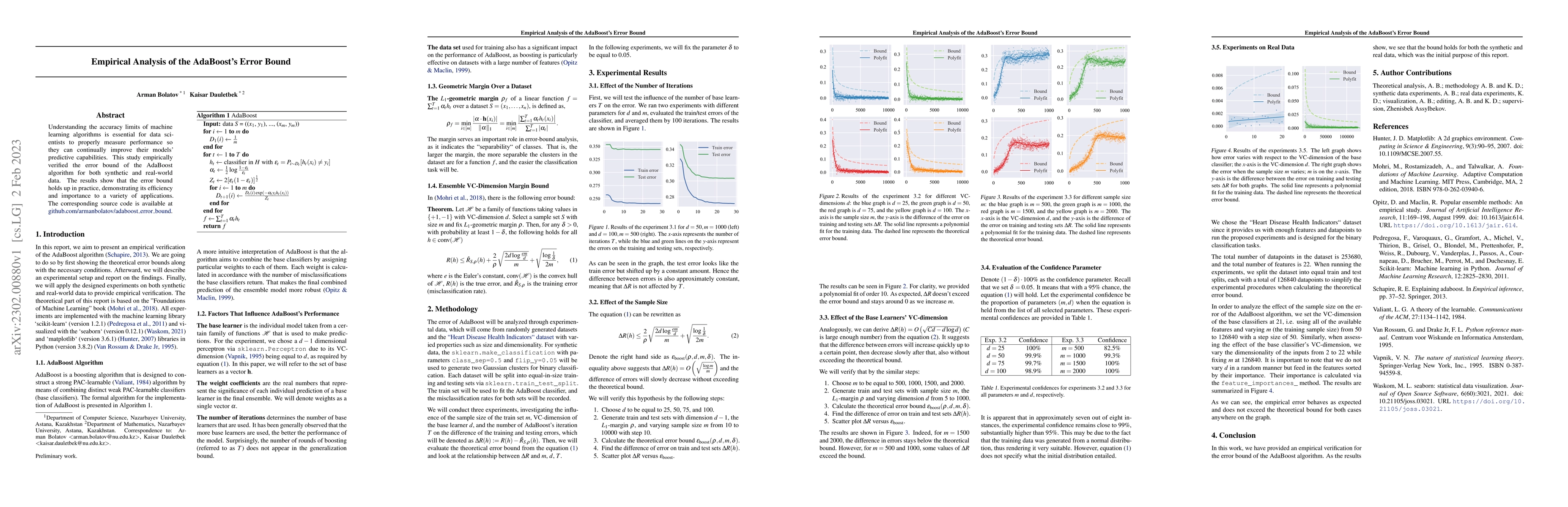 Thumbnail for Empirical Analysis of the AdaBoost's Error Bound