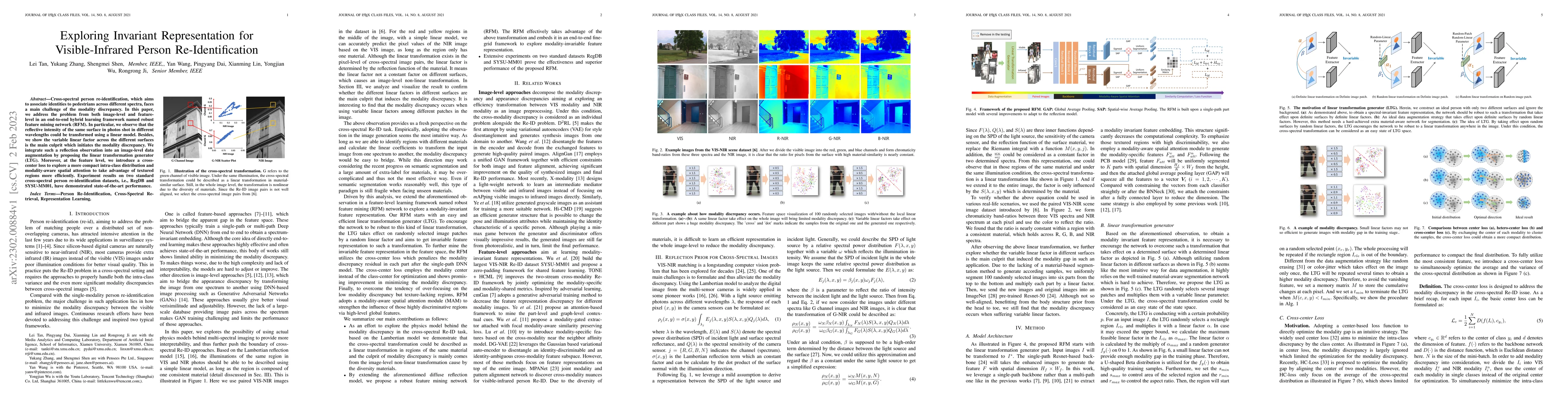 Thumbnail for Exploring Invariant Representation for Visible-Infrared Person
  Re-Identification