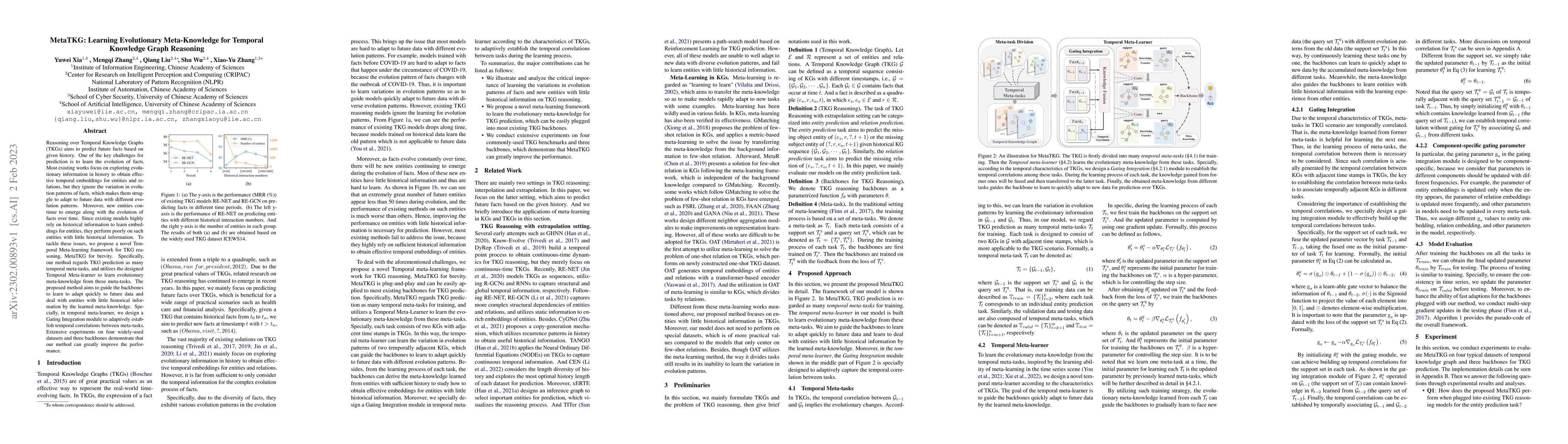 Thumbnail for MetaTKG: Learning Evolutionary Meta-Knowledge for Temporal Knowledge
  Graph Reasoning
