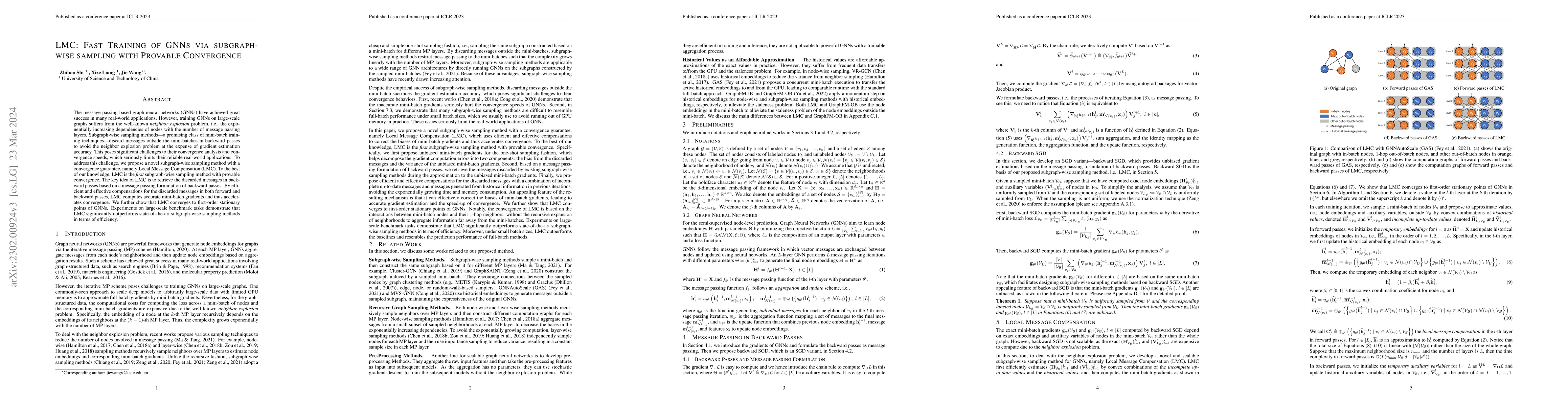 Thumbnail for LMC: Fast Training of GNNs via Subgraph Sampling with Provable
  Convergence