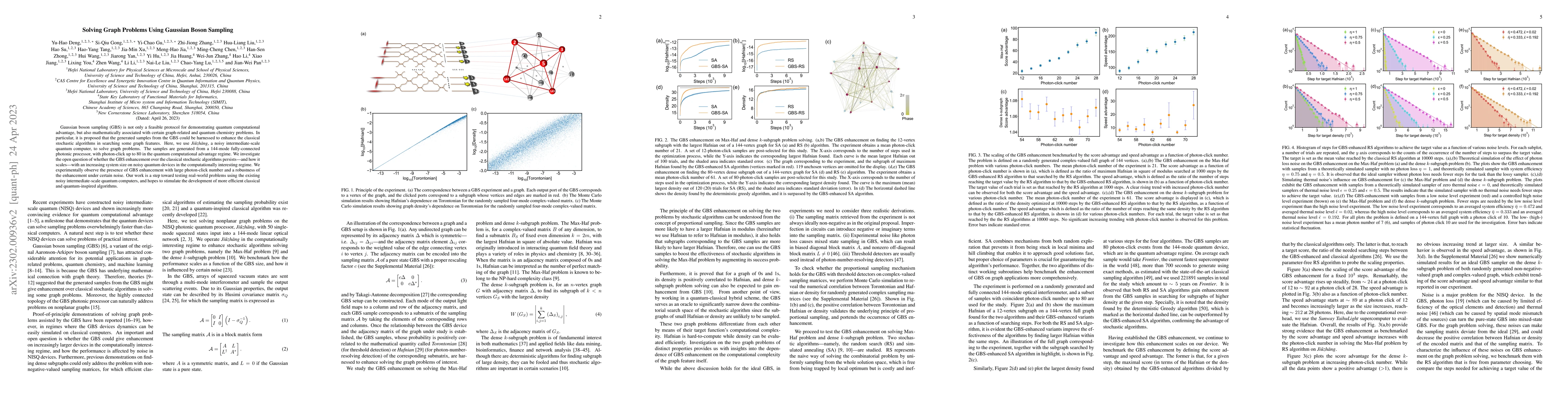 Thumbnail for Solving Graph Problems Using Gaussian Boson Sampling