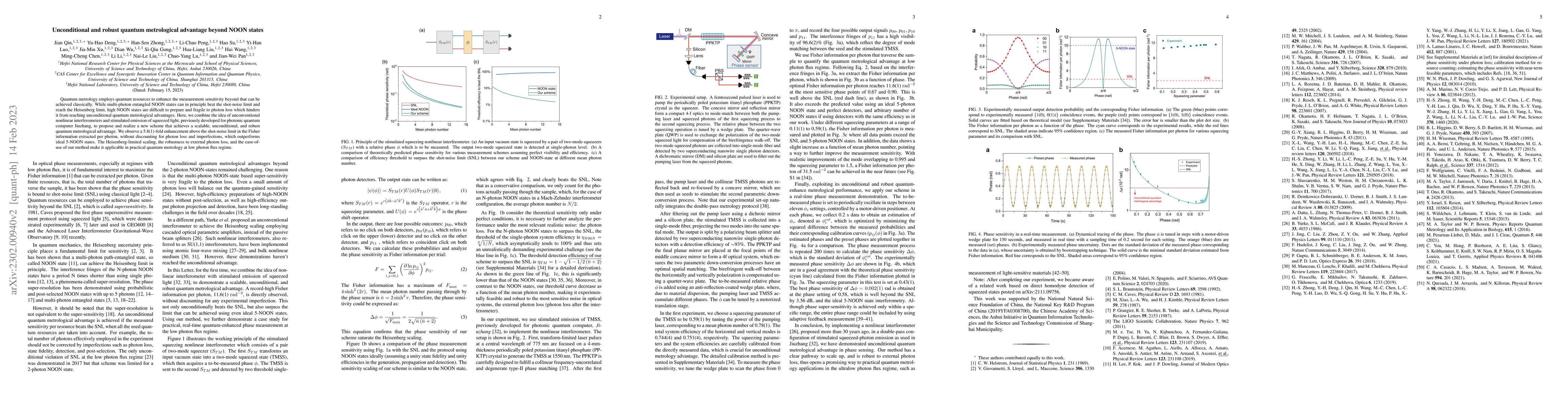 Thumbnail for Unconditional and robust quantum metrological advantage beyond NOON
  states