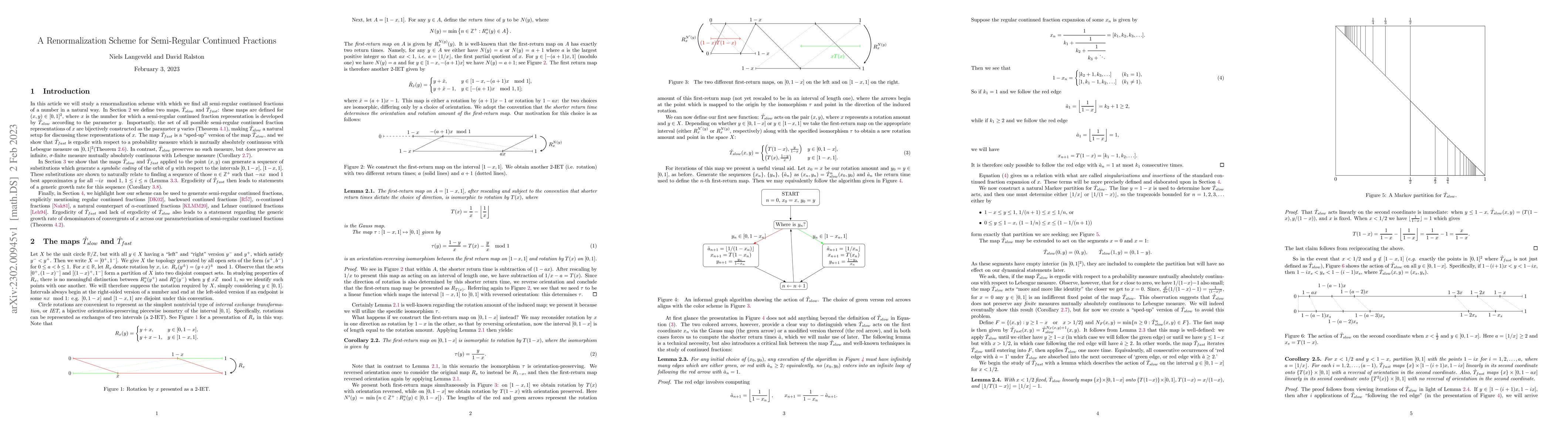 Thumbnail for A Renormalization Scheme for Semi-Regular Continued Fractions