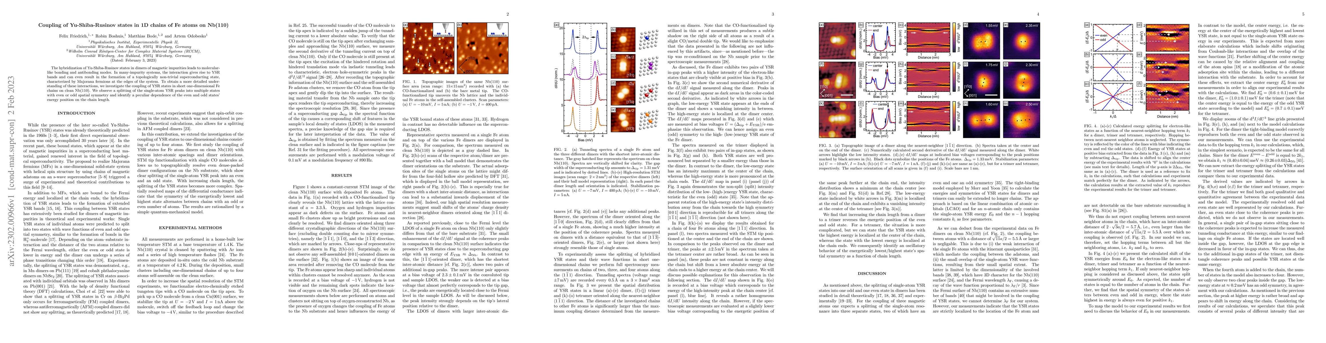 Thumbnail for Coupling of Yu-Shiba-Rusinov states in 1D chains of Fe atoms on Nb(110)