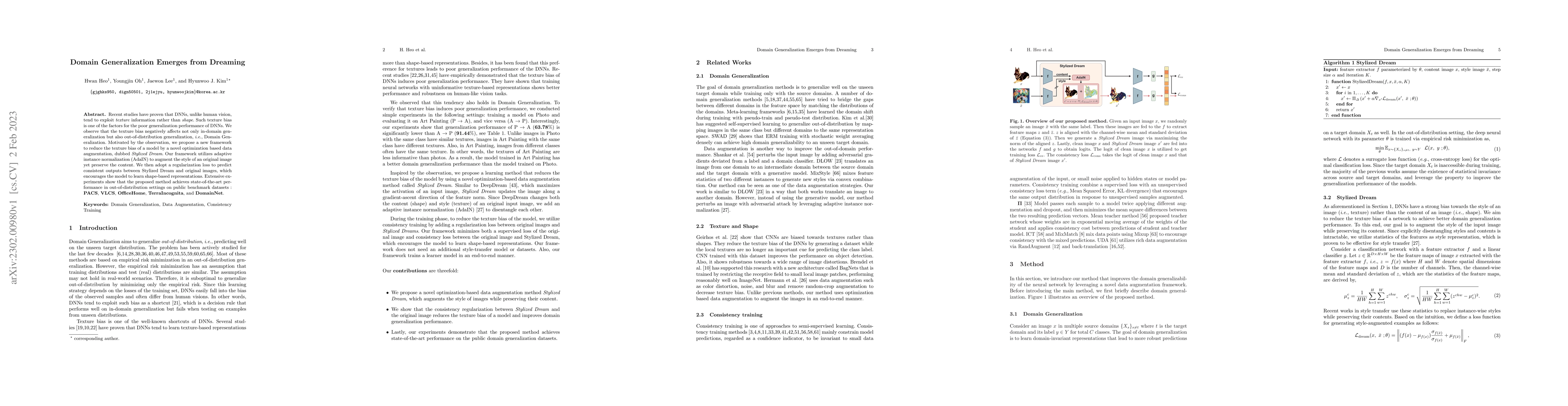Thumbnail for Domain Generalization Emerges from Dreaming