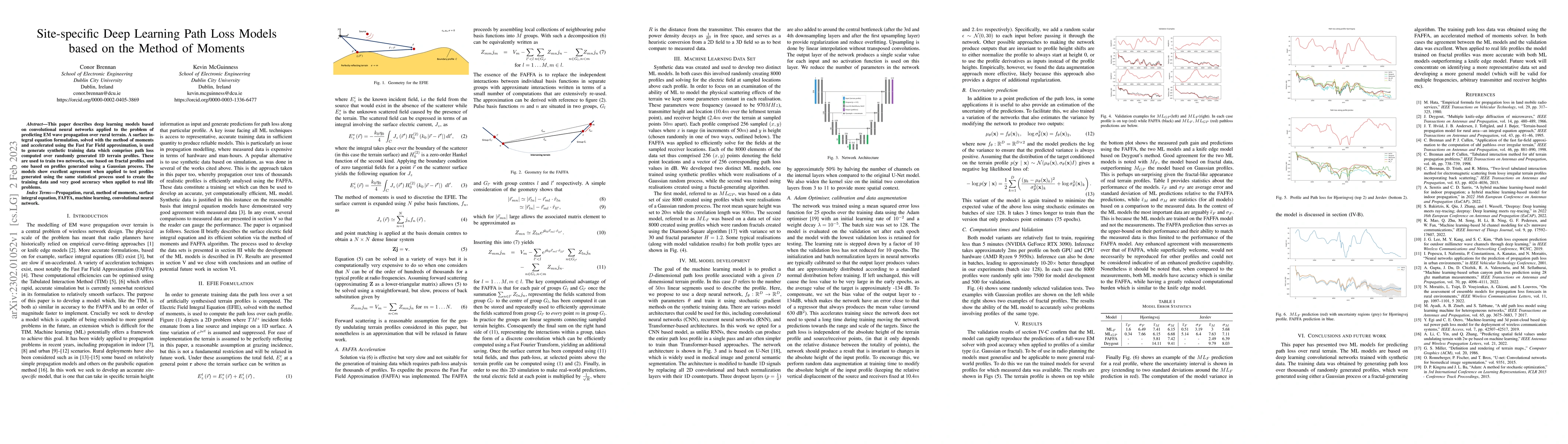 Thumbnail for Site-specific Deep Learning Path Loss Models based on the Method of
  Moments