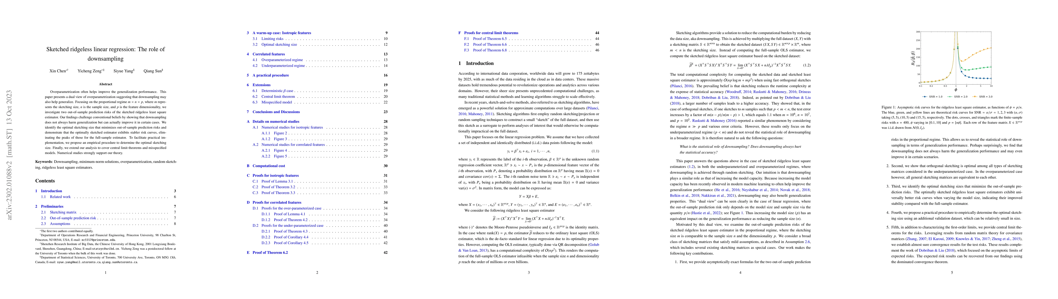 Thumbnail for Sketched Ridgeless Linear Regression: The Role of Downsampling