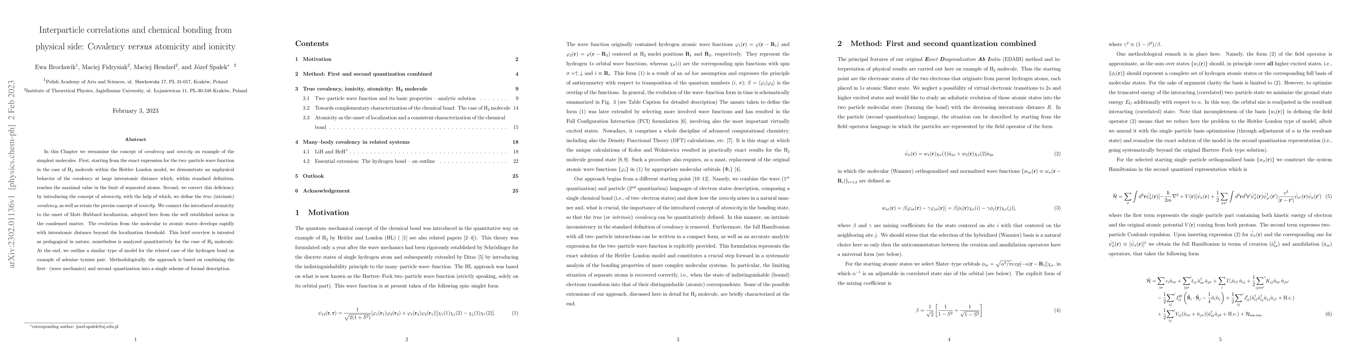 Thumbnail for Interparticle correlations and chemical bonding from physical side:
  Covalency $\textit{versus}$ atomicity and ionicity