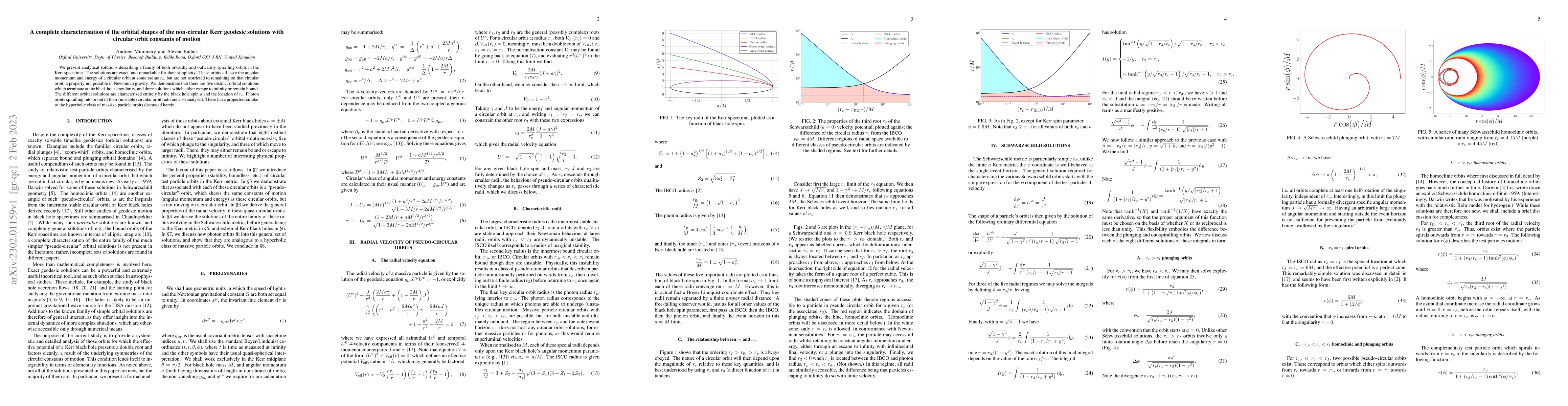 Thumbnail for A complete characterisation of the orbital shapes of the non-circular
  Kerr geodesic solutions with circular orbit constants of motion