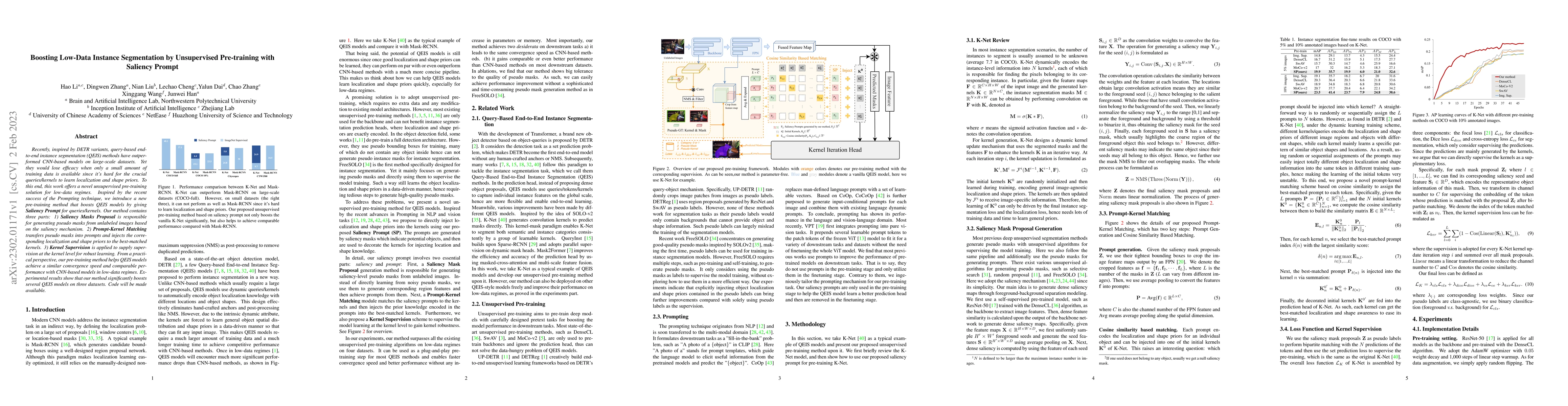 Thumbnail for Boosting Low-Data Instance Segmentation by Unsupervised Pre-training
  with Saliency Prompt