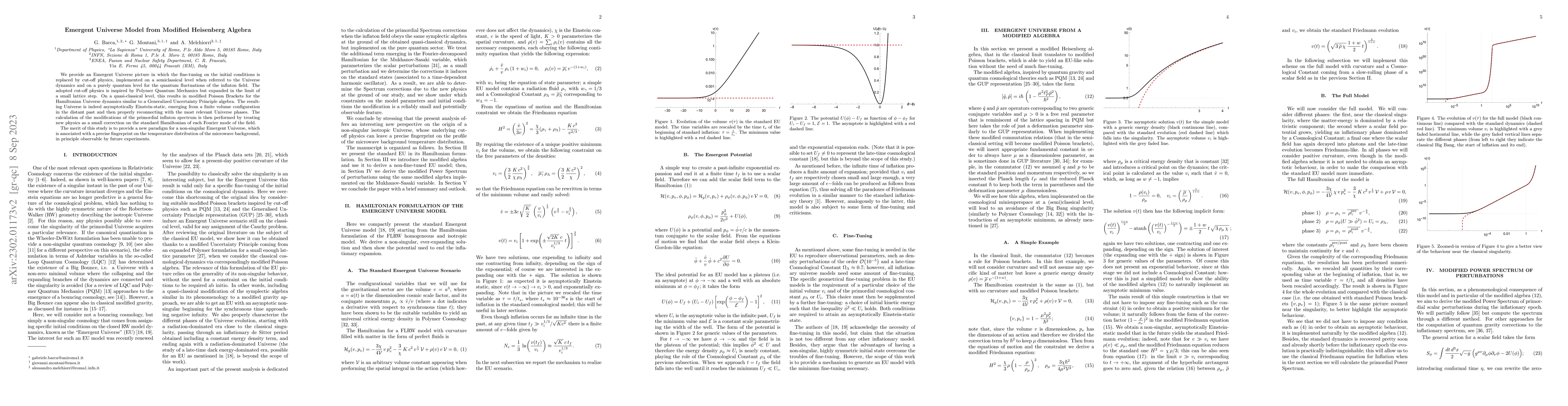 Thumbnail for Emergent Universe Model from Modified Heisenberg Algebra