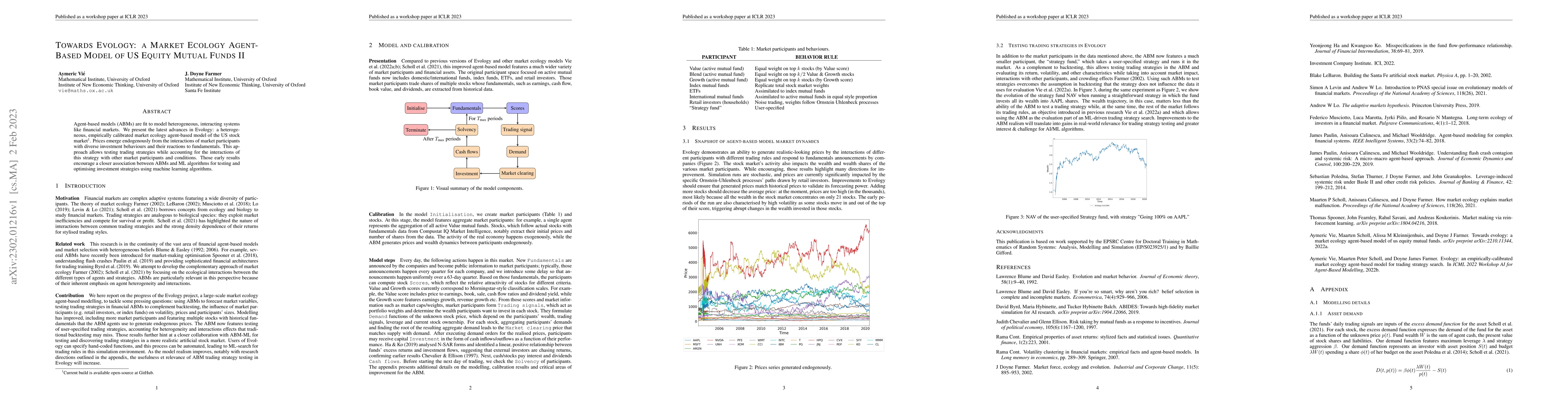 Thumbnail for Towards Evology: a Market Ecology Agent-Based Model of US Equity Mutual
  Funds II