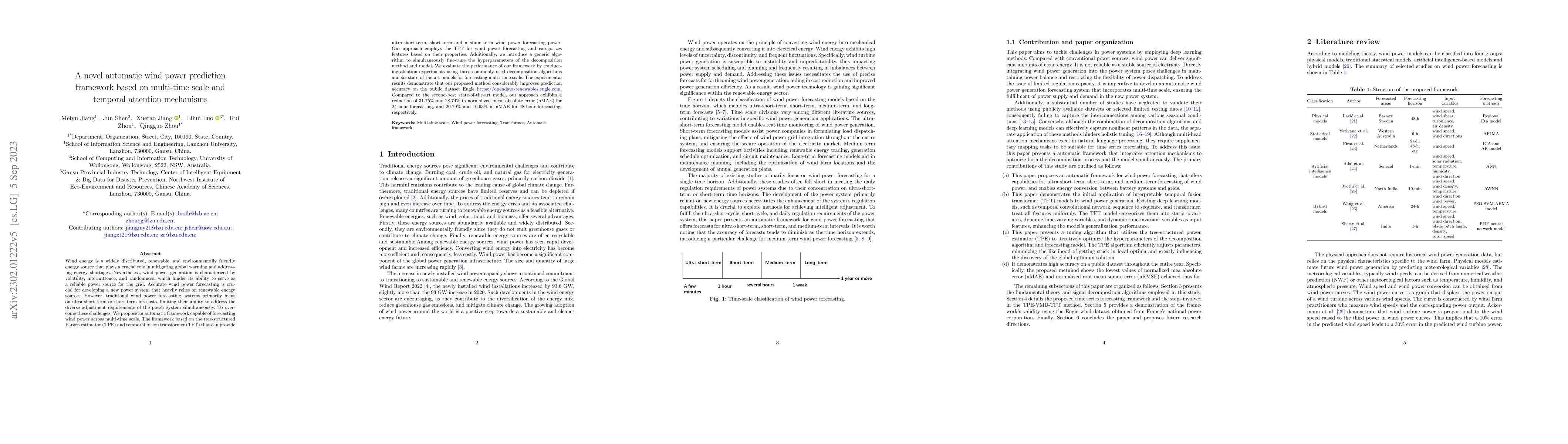 Thumbnail for A novel automatic wind power prediction framework based on multi-time
  scale and temporal attention mechanisms