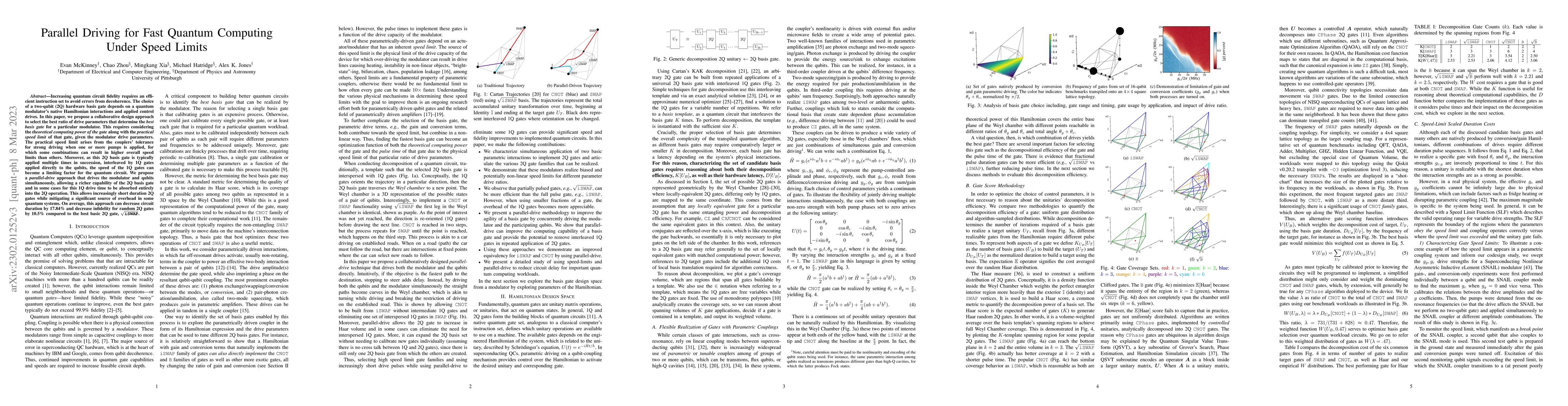 Thumbnail for Parallel Driving for Fast Quantum Computing Under Speed Limits