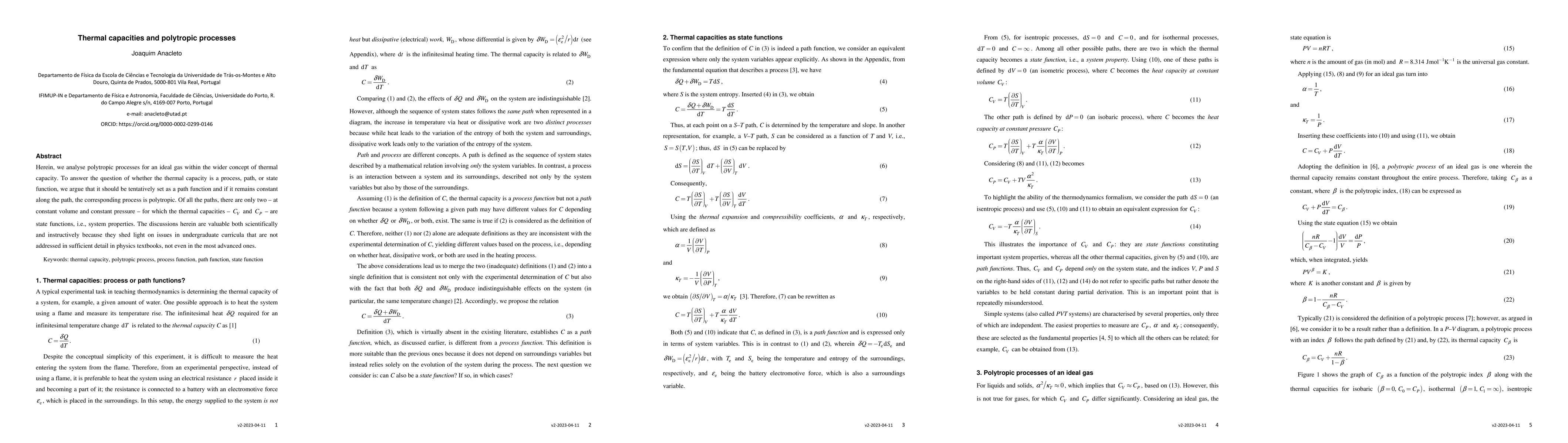 Thumbnail for Thermal capacities and polytropic processes