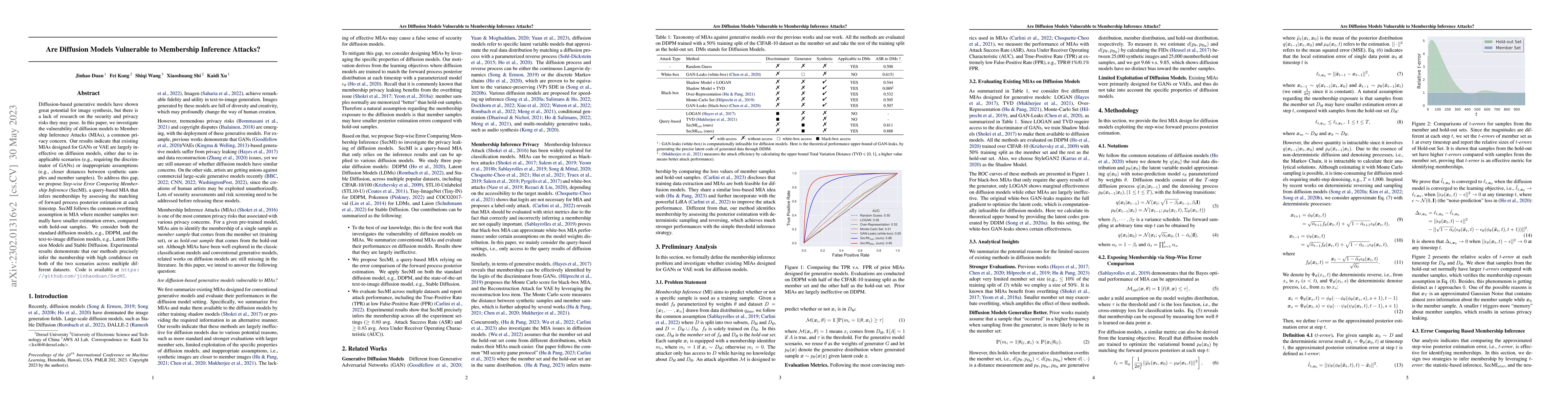 Thumbnail for Are Diffusion Models Vulnerable to Membership Inference Attacks?