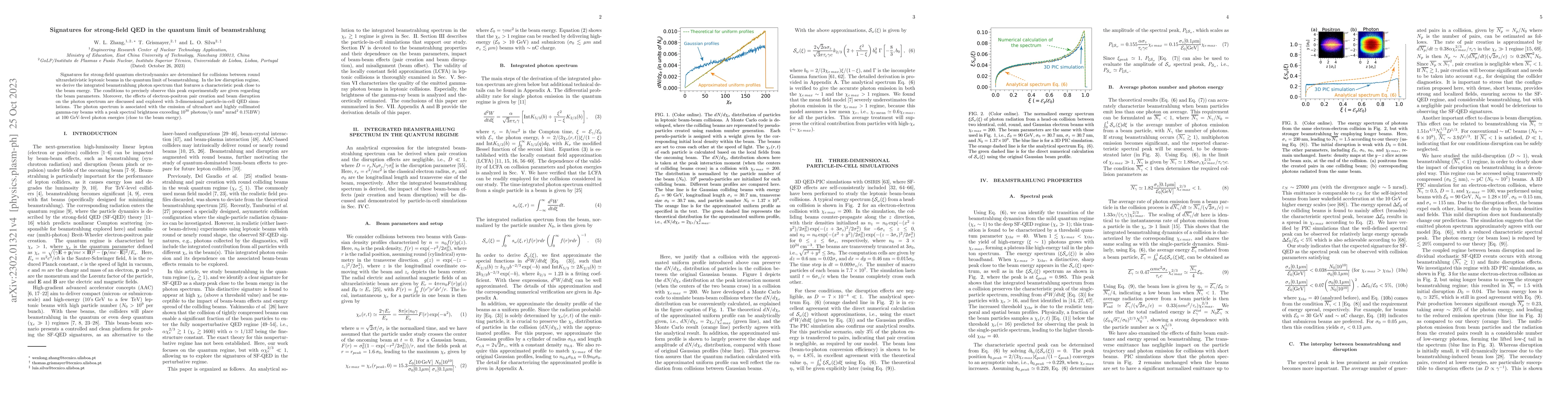 Thumbnail for Signatures for strong-field QED in the quantum limit of beamstrahlung