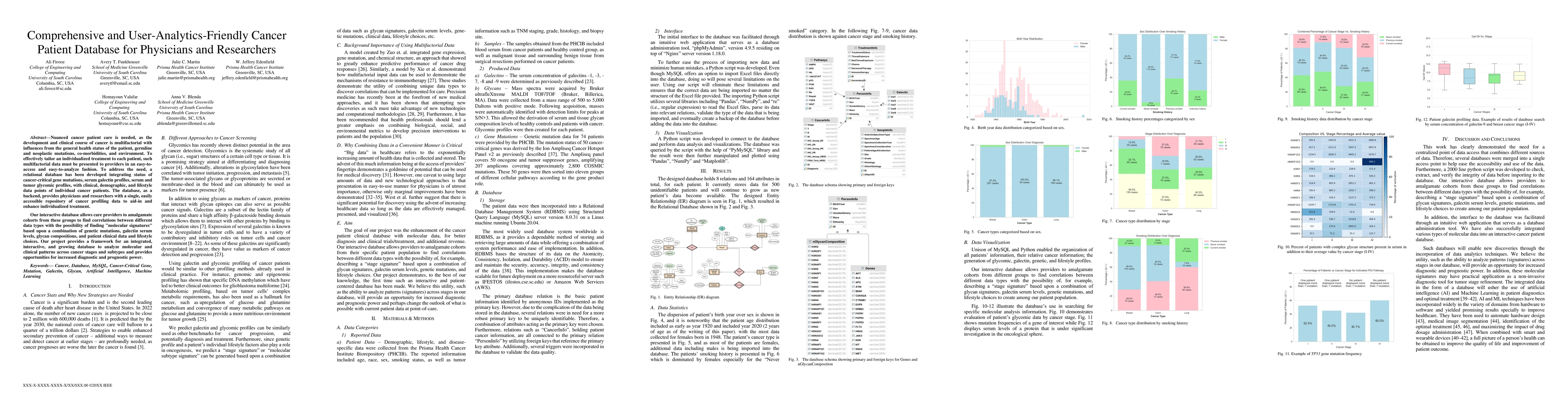 Thumbnail for Comprehensive and user-analytics-friendly cancer patient database for
  physicians and researchers