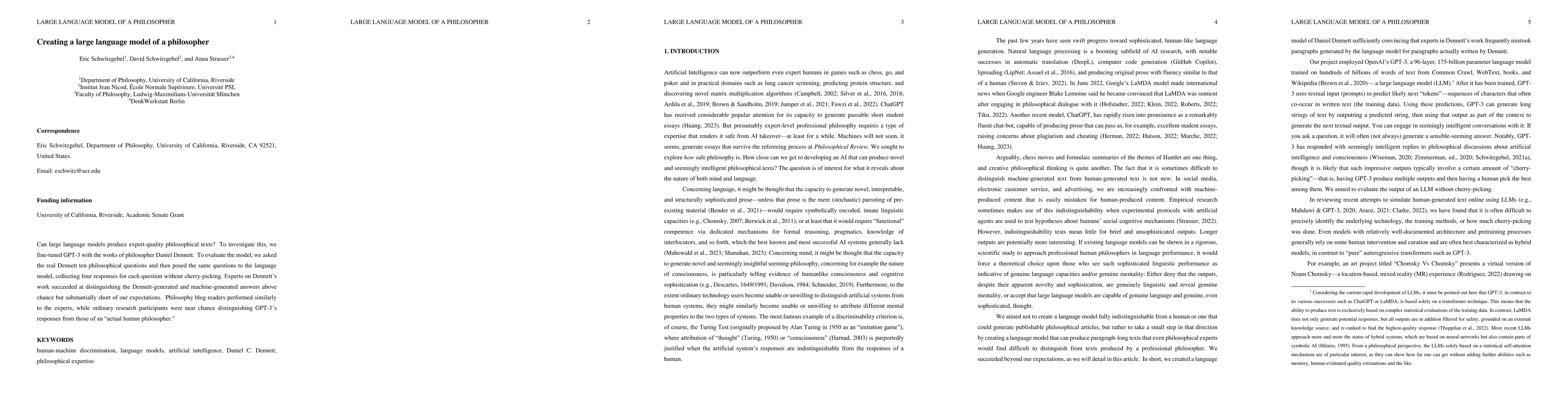 Thumbnail for Creating a Large Language Model of a Philosopher