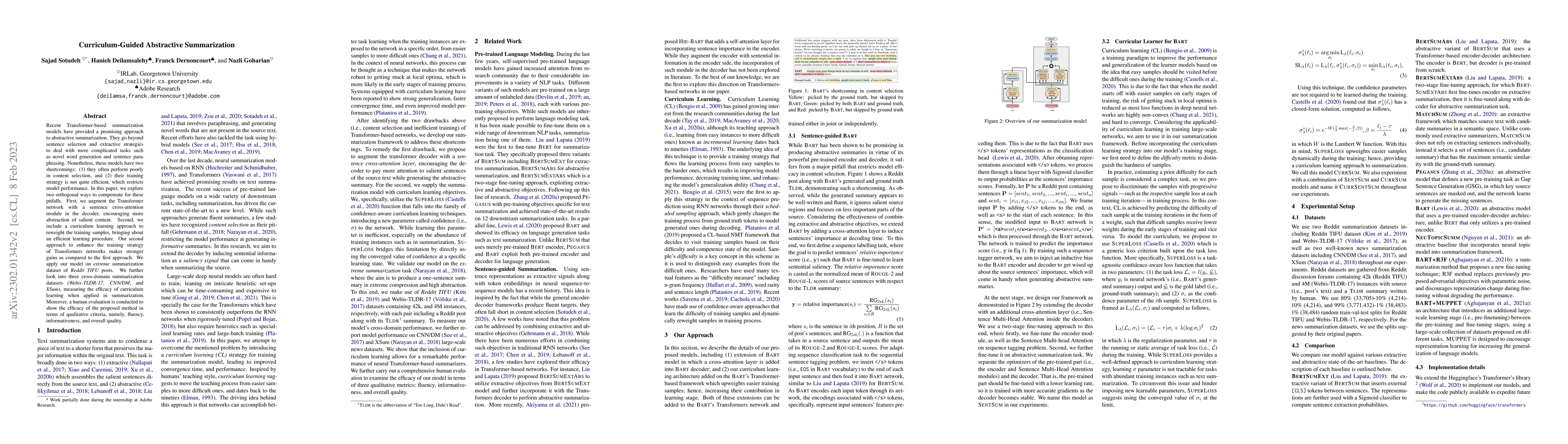 Thumbnail for Curriculum-Guided Abstractive Summarization