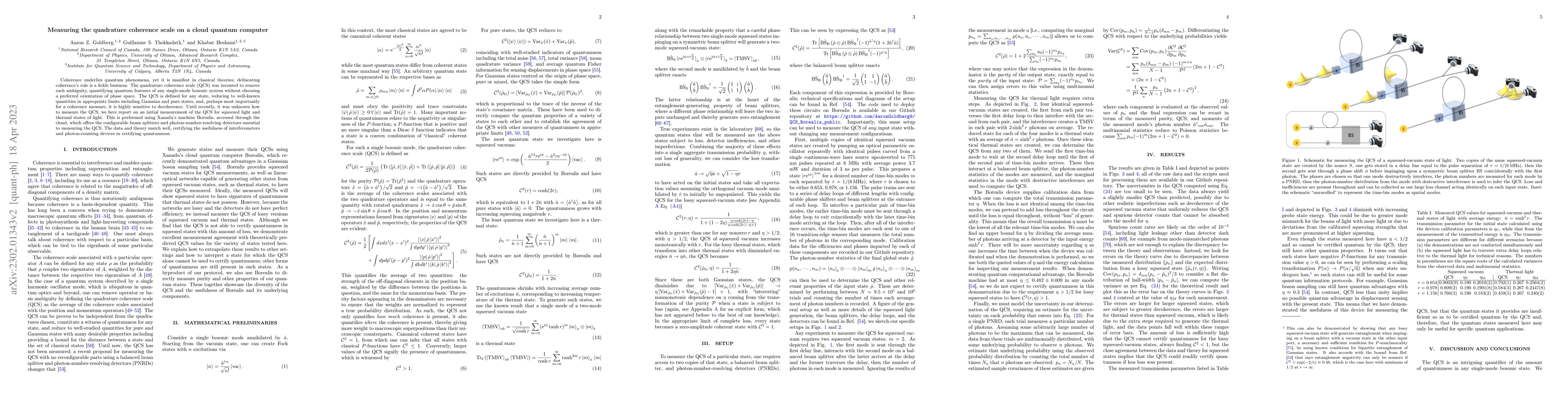 Thumbnail for Measuring the quadrature coherence scale on a cloud quantum computer