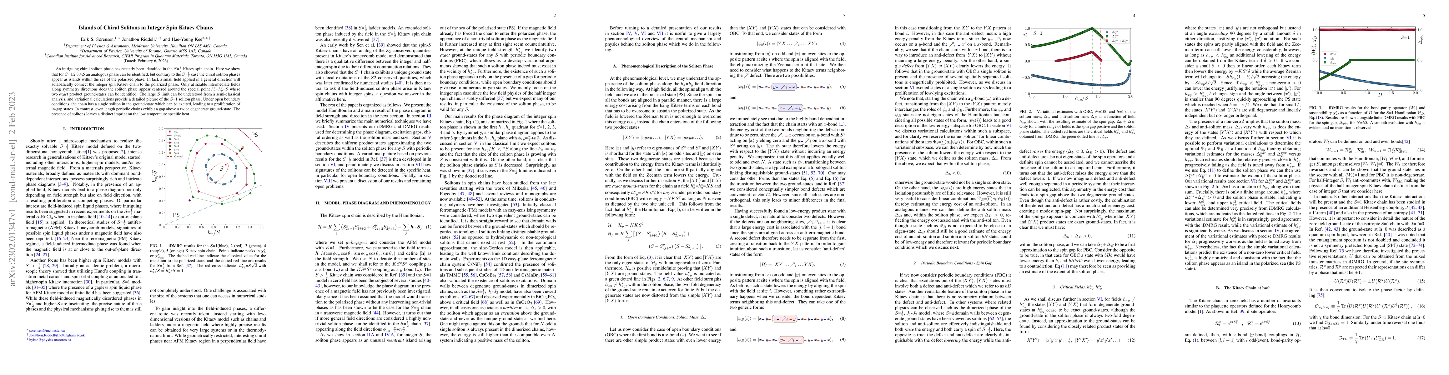 Thumbnail for Islands of Chiral Solitons in Integer Spin Kitaev Chains