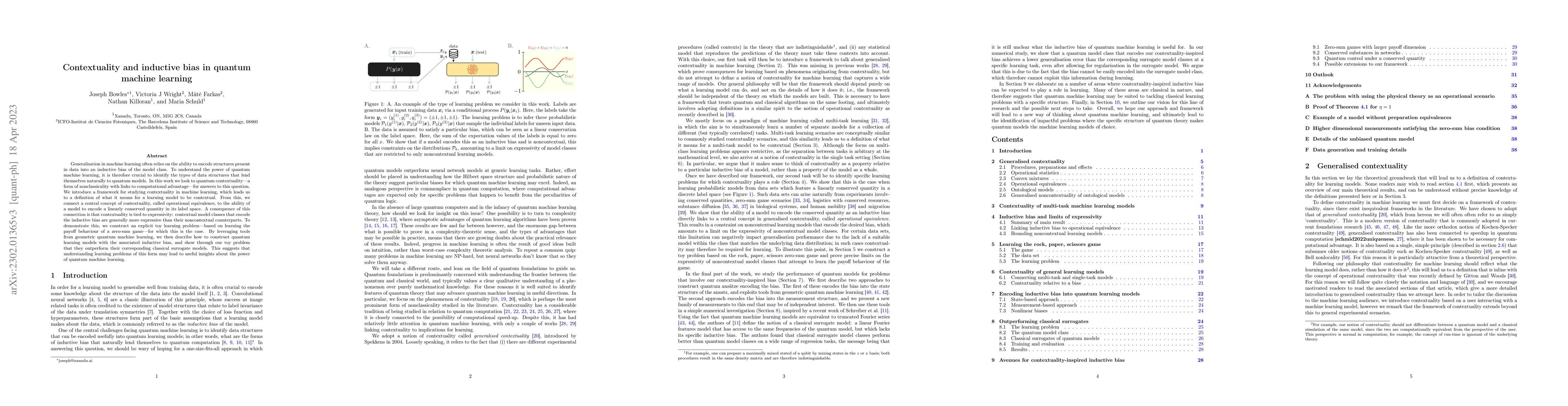 Thumbnail for Contextuality and inductive bias in quantum machine learning