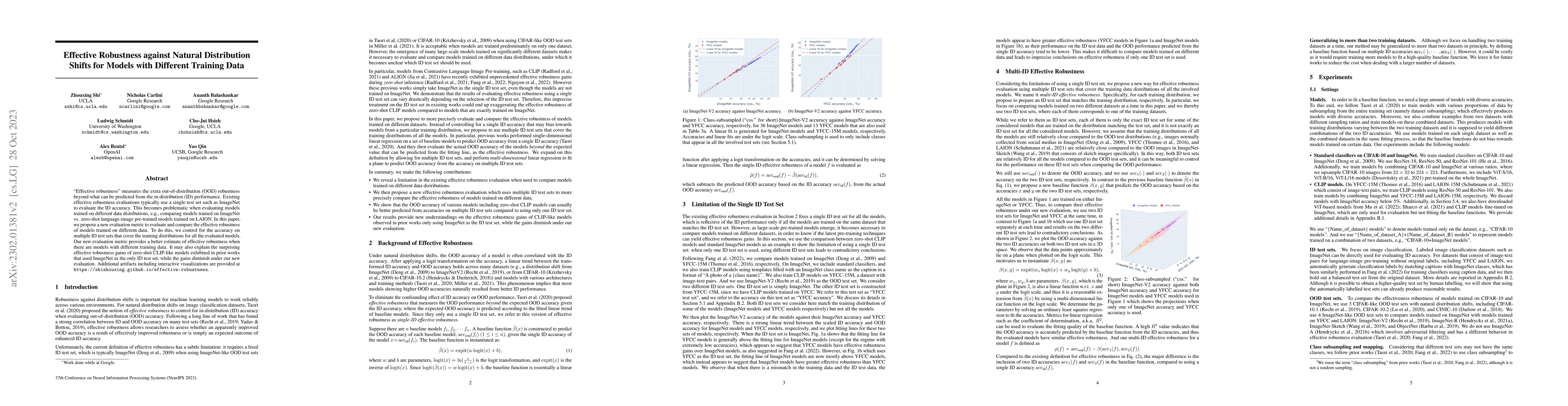 Thumbnail for Effective Robustness against Natural Distribution Shifts for Models with
  Different Training Data