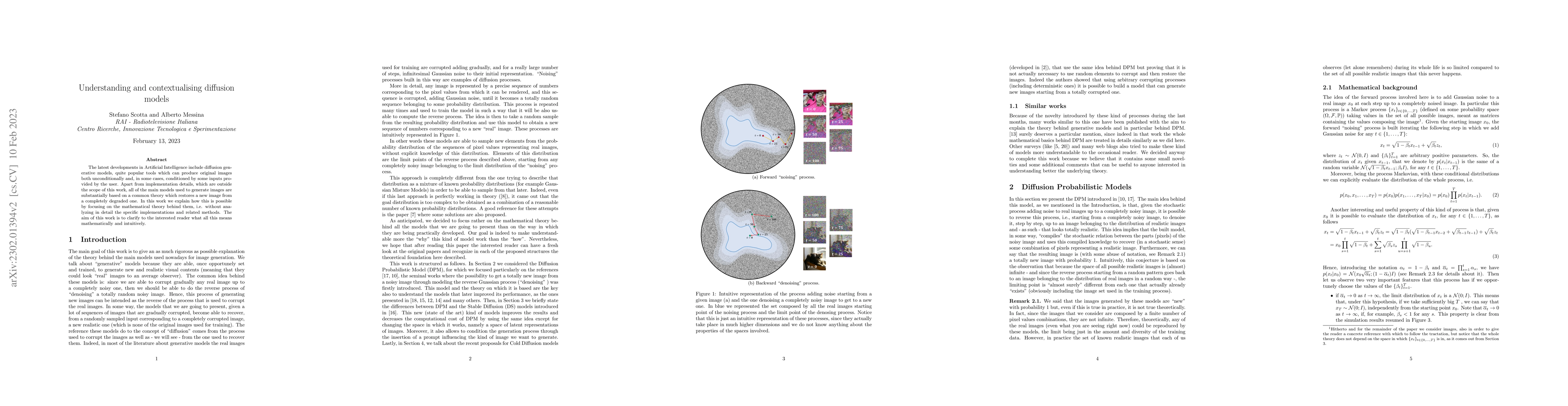 Thumbnail for Understanding and contextualising diffusion models