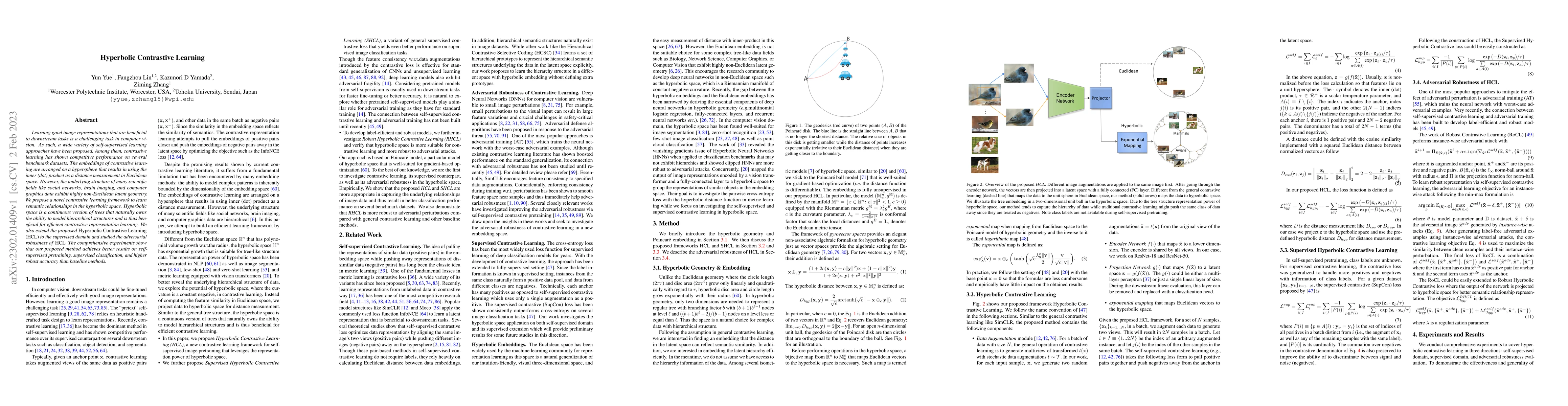 Thumbnail for Hyperbolic Contrastive Learning